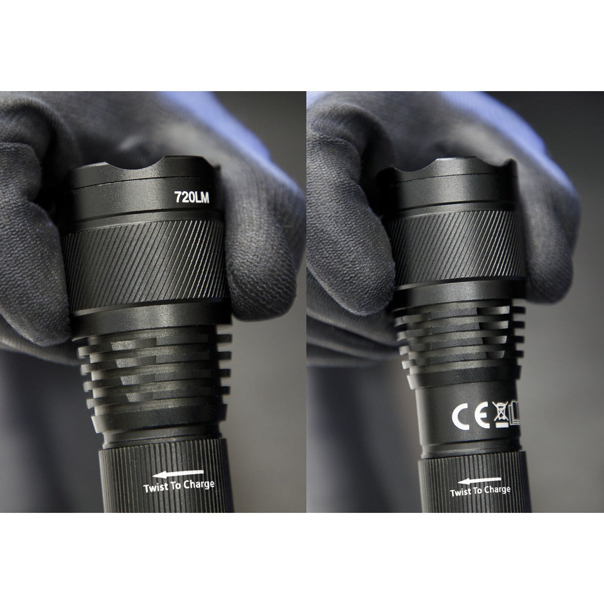 Sealey Rechargeable Aluminium Torch with Adjustable Focus 10W SMD LED LED449