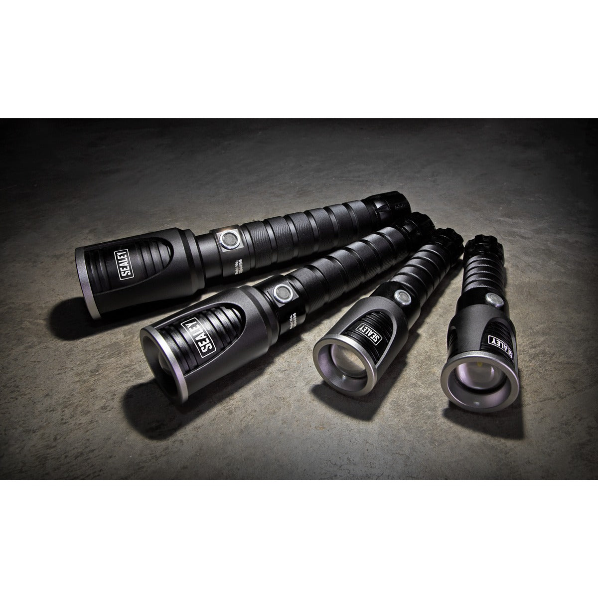 Sealey Rechargeable Aluminium Torch with Adjustable Focus 10W SMD LED LED4492