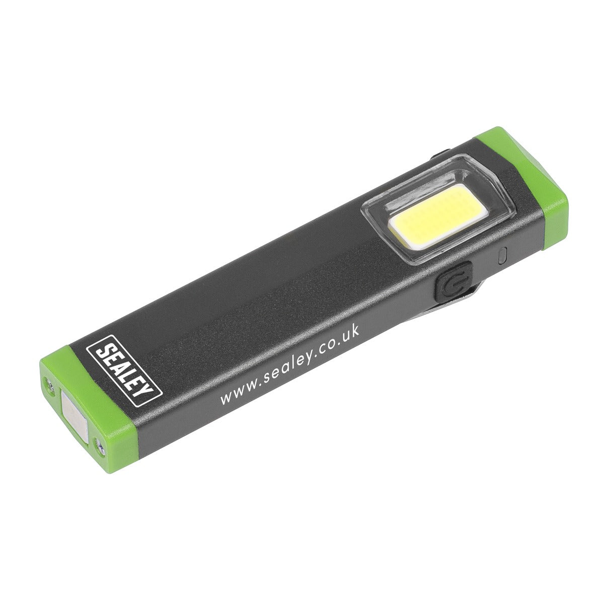 Sealey Rechargeable Mini Super Beam Aluminium Pocket Light 3W COB LED LED500SB