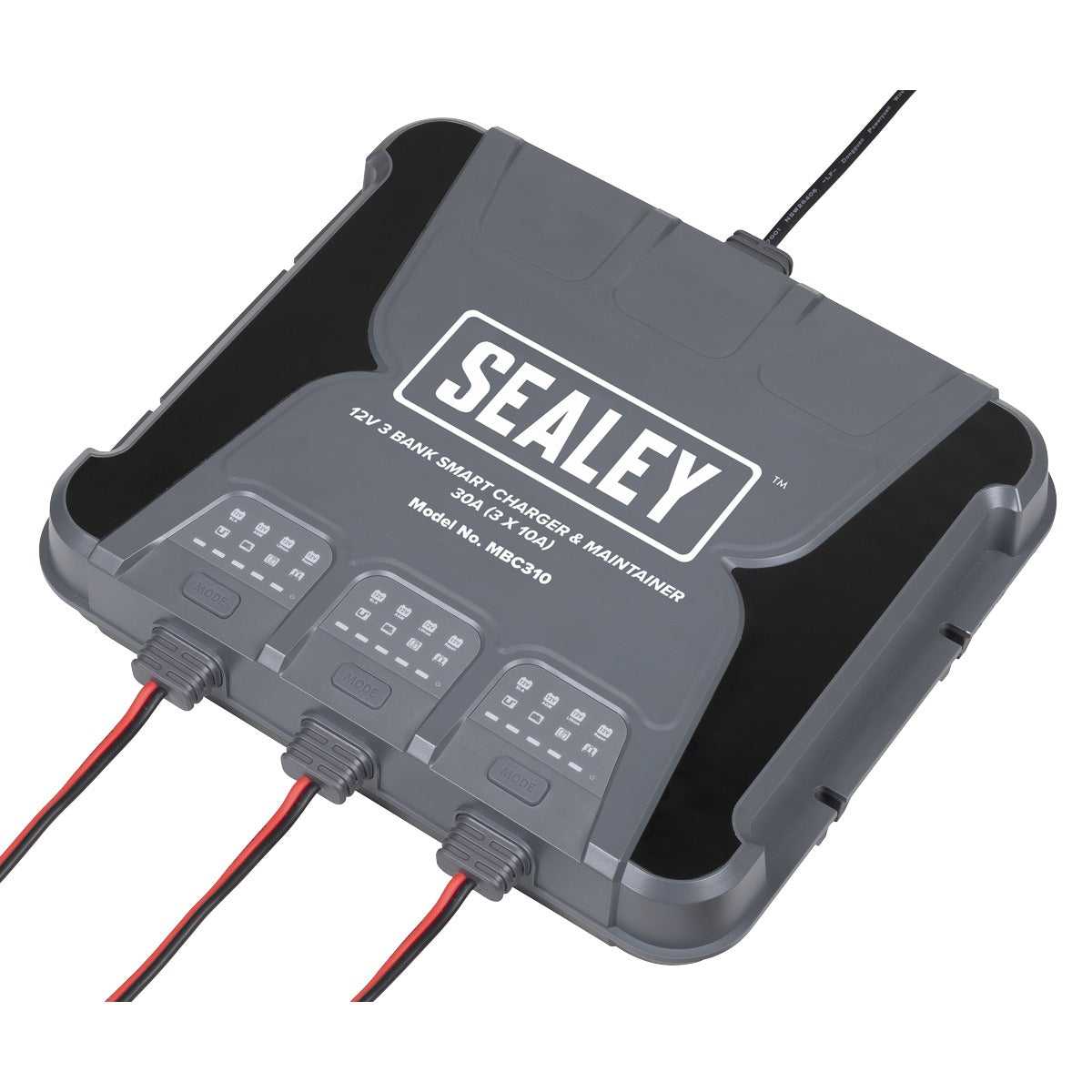 Sealey 3 Bank 12V Smart Charger & Maintainer 30A (3 x 10A) MBC310