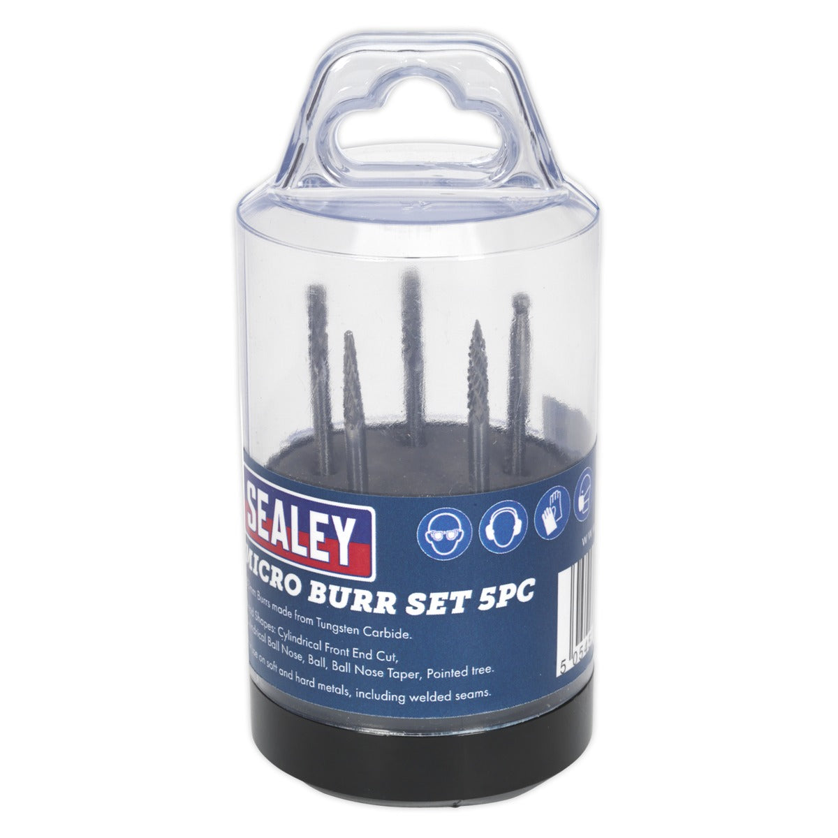 Sealey Micro Carbide Burr Set 5pc MCBSET01