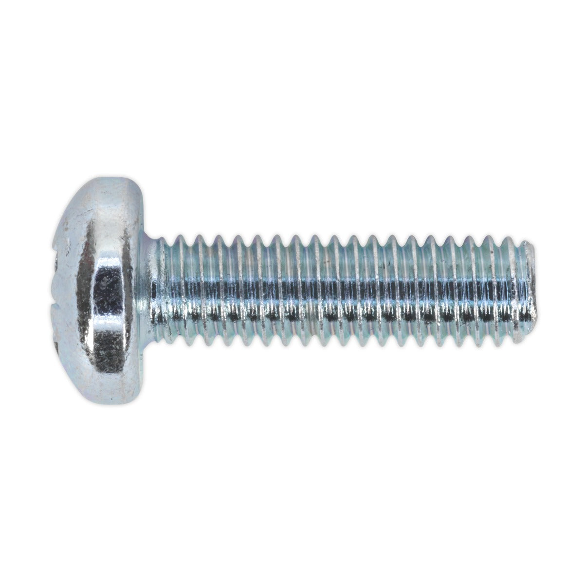 Sealey Zinc Plated Pan Head Pozi Machine Screw M6 x 20mm, DIN 7985Z - Pack of 50 MSP620