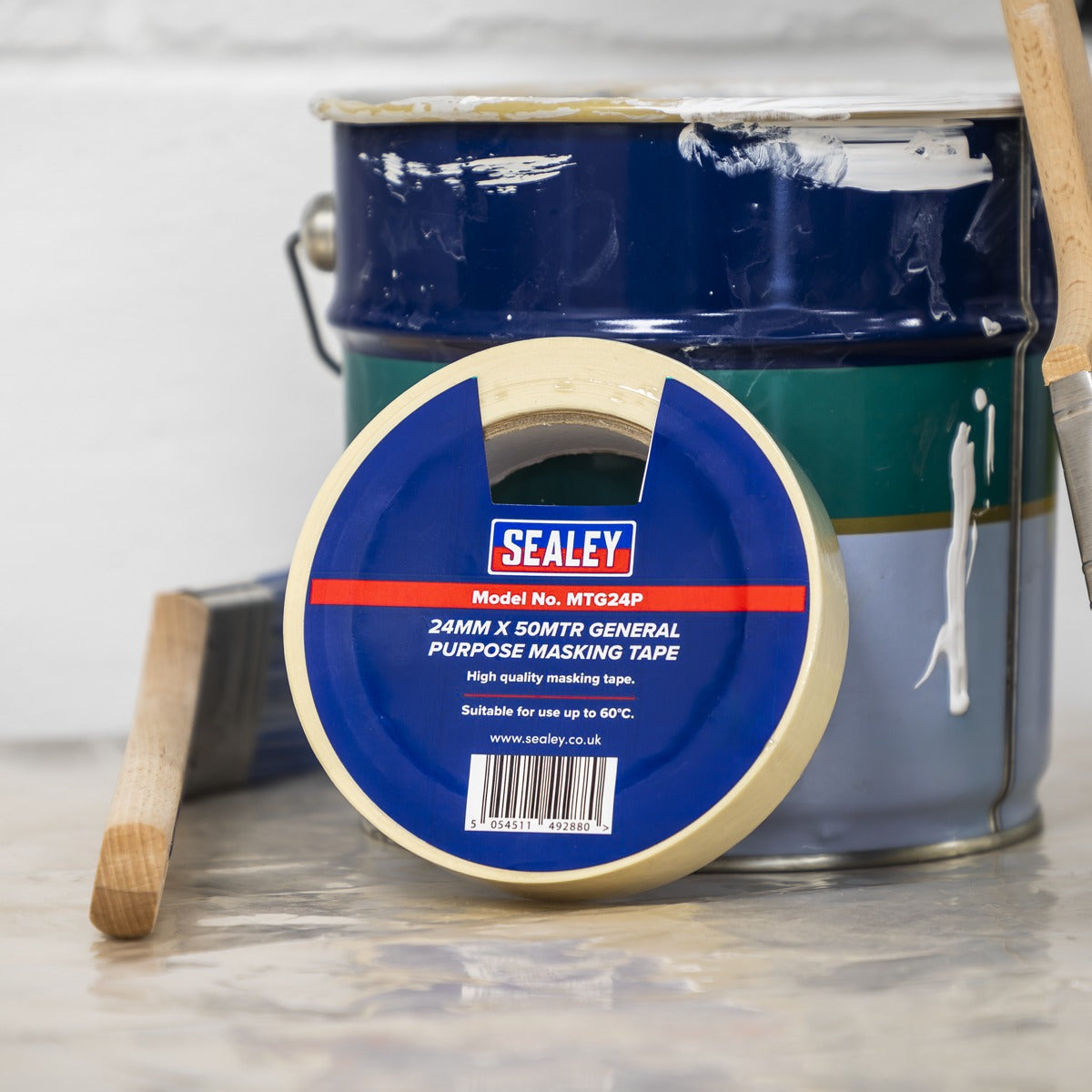 Sealey General-Purpose Masking Tape 24mm x 50m 60°C MTG24P
