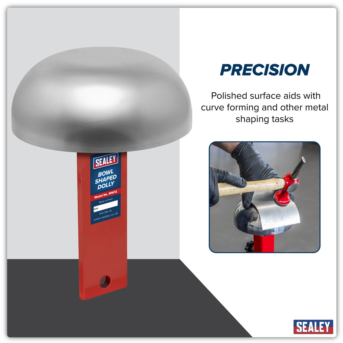 Sealey Bowl Shaped Dolly for Bodywork Metal Forming MW12