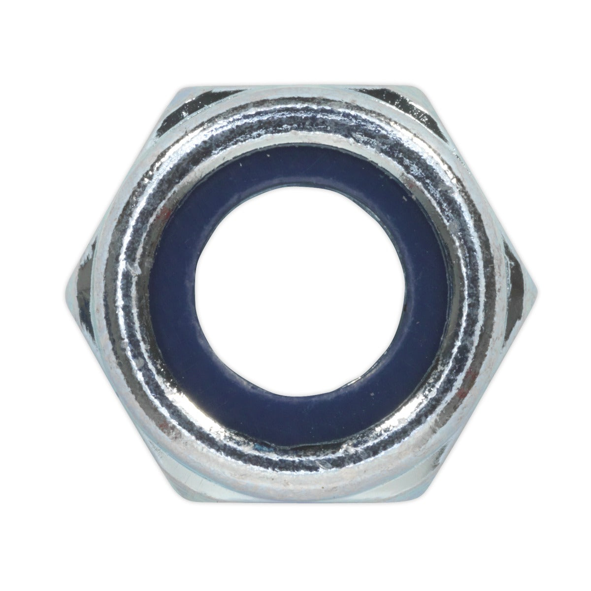 Sealey Zinc Plated Nylon Locknut M10, DIN 982 - Pack of 100 NLN10