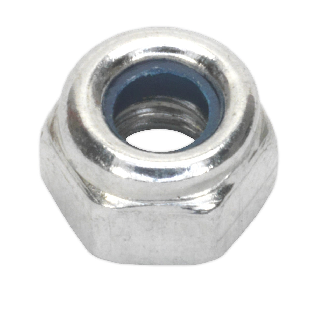 Sealey Zinc Plated Nylon Locknut M4, DIN 982 - Pack of 100 NLN4
