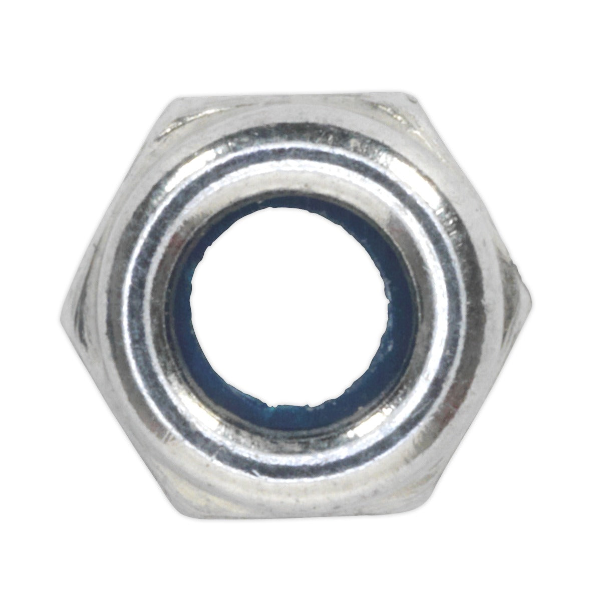 Sealey Zinc Plated Nylon Locknut M4, DIN 982 - Pack of 100 NLN4