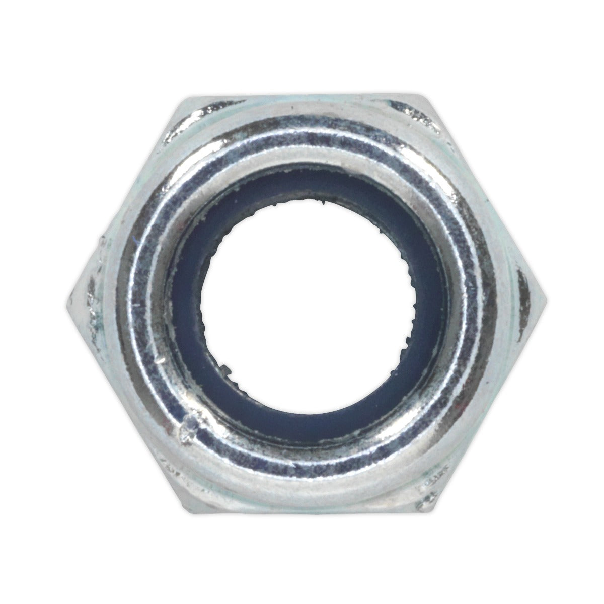 Sealey Zinc Plated Nylon Locknut M6, DIN 982 - Pack of 100 NLN6