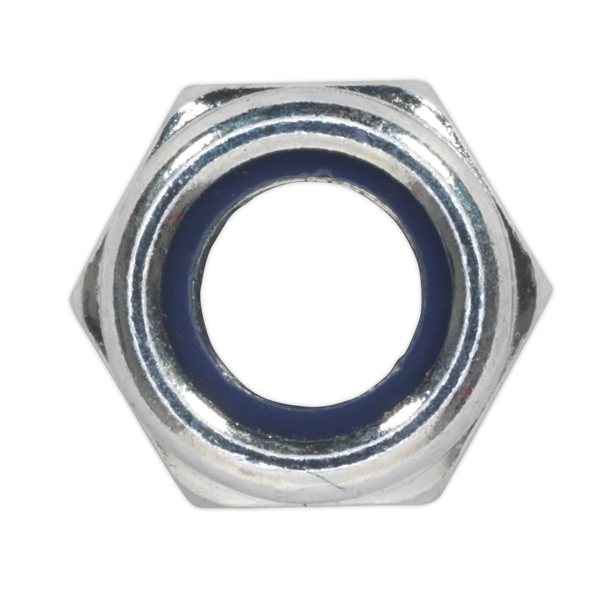 Sealey Zinc Plated Nylon Locknut M8, DIN 982 - Pack of 100 NLN8