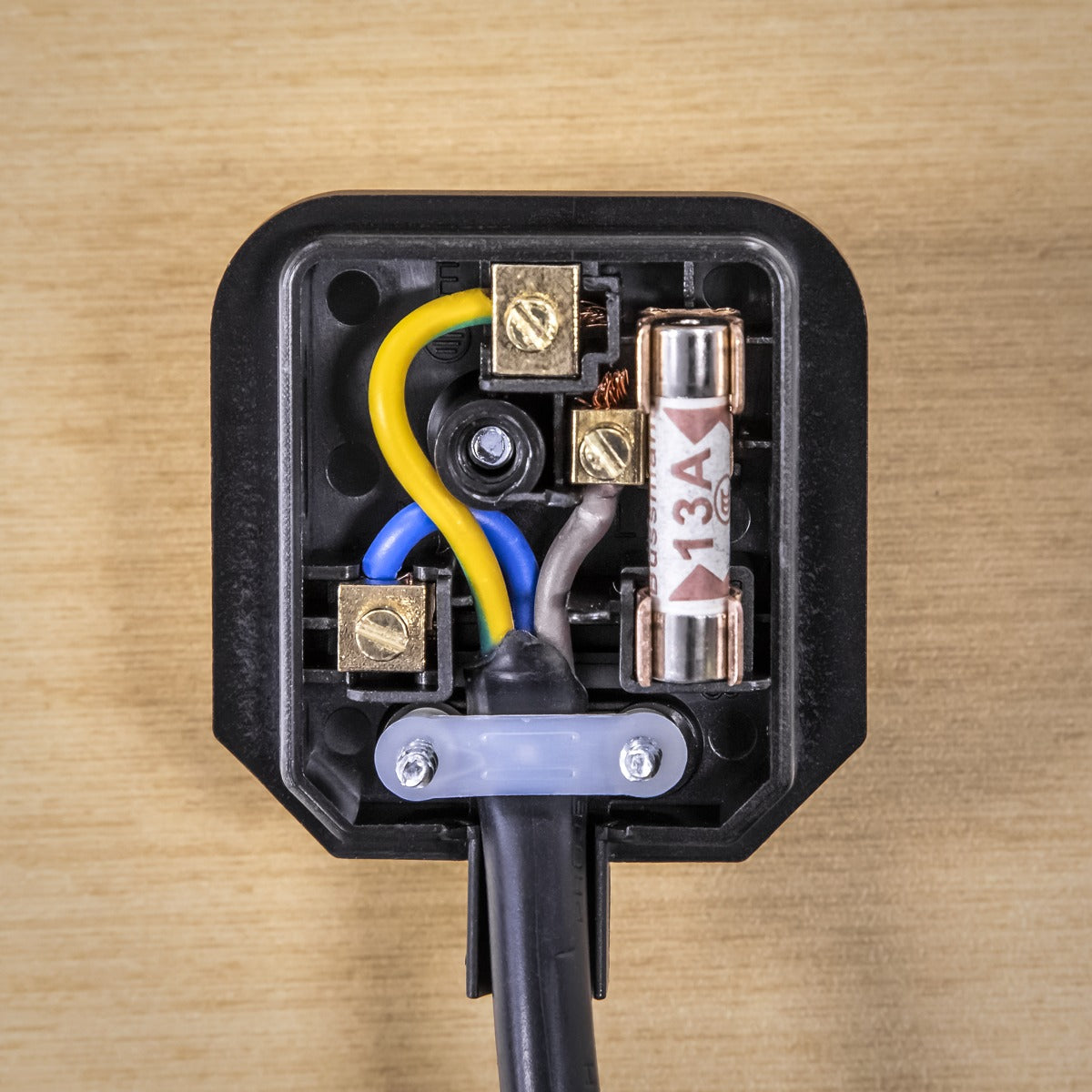 Sealey 13A Heavy-Duty Rewirable Plug - Black PL/13/3S