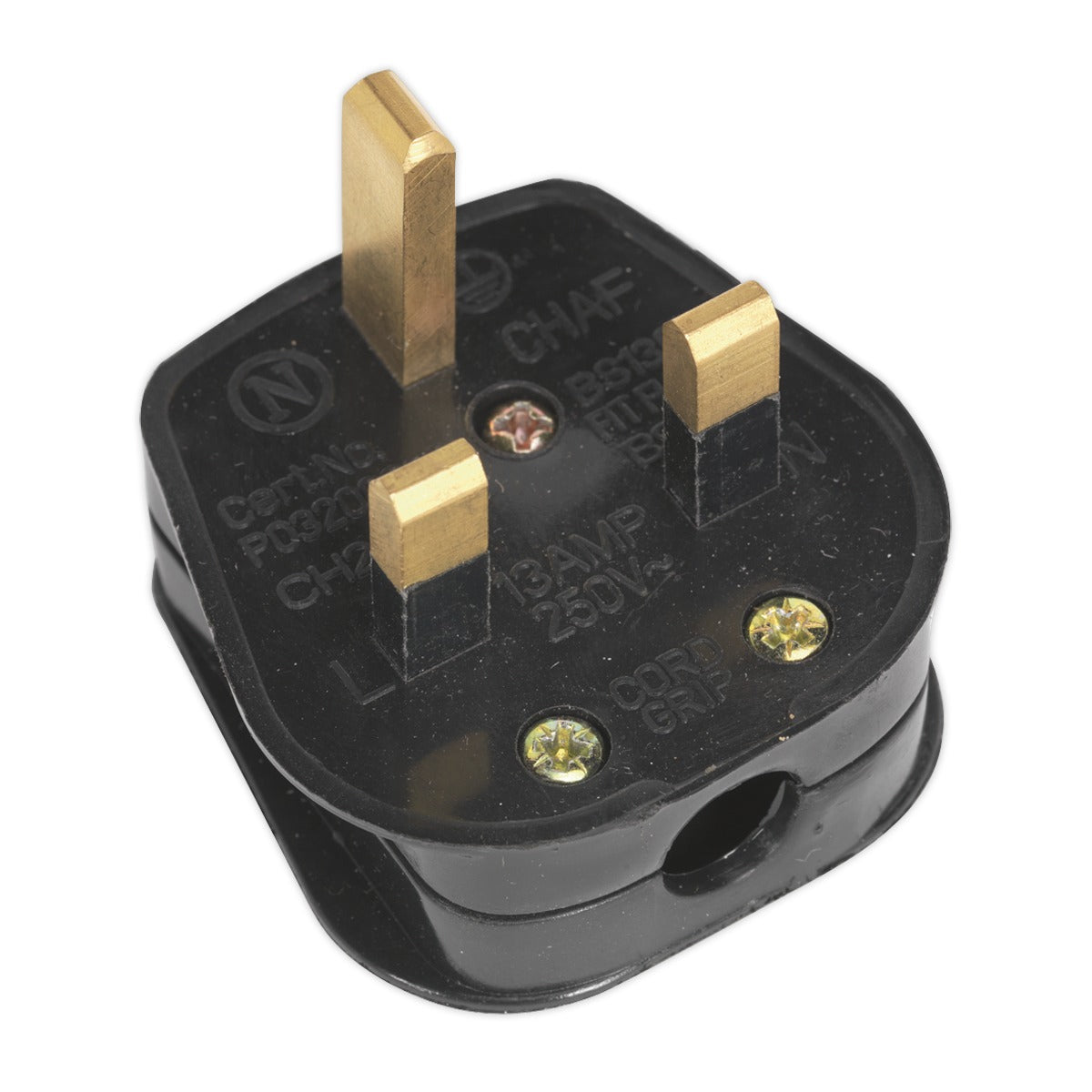 Sealey 13A Rewirable Plug - Black PL13/320S