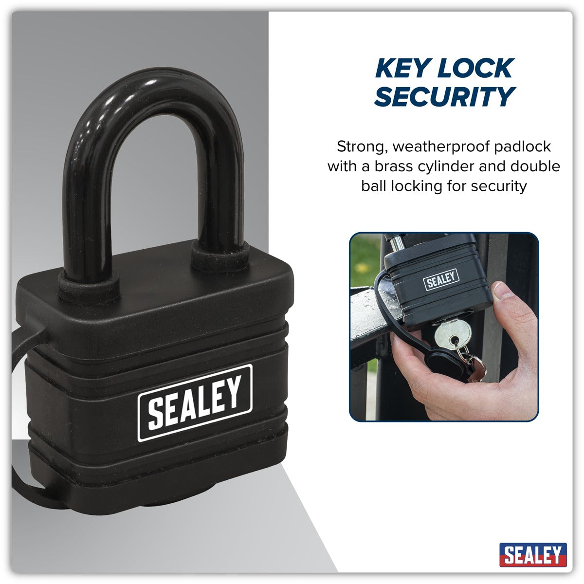 Sealey Steel Body Weatherproof Padlock 54mm PL302W