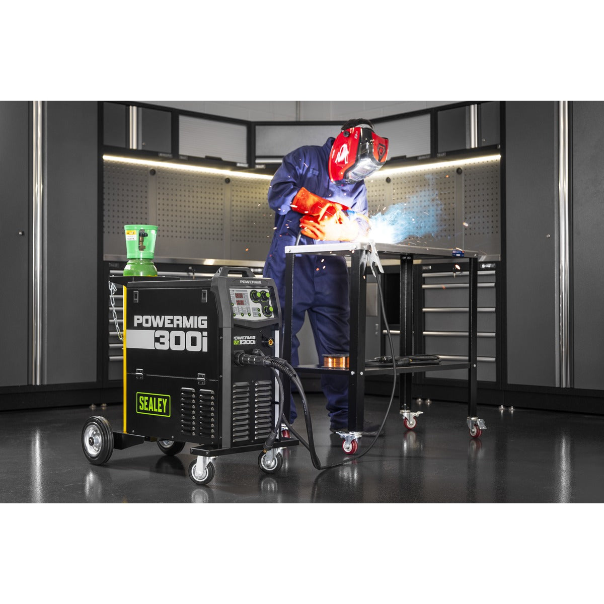 Sealey 300A Professional Gas/Gasless MIG/TIG/MMA Inverter Welder 400V 3ph POWERMIG300i