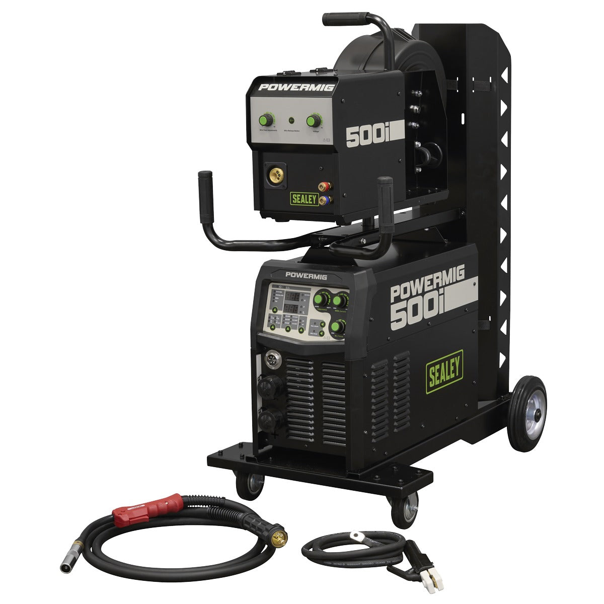 Sealey 500A Professional Gas/Gasless MIG/TIG/MMA Inverter Welder With Portable Wire Feeder 400V/3ph POWERMIG500i
