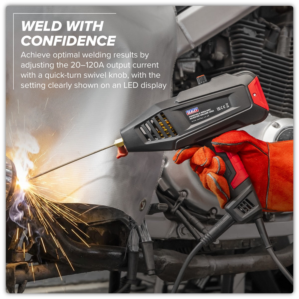 Sealey Portable Handheld Winch 500kg Pulling Force 230V PPH500/230