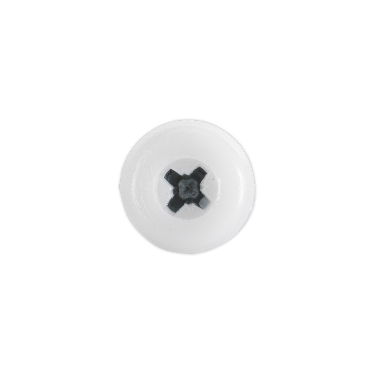 Sealey Numberplate Screw with Plastic Enclosed Head 4.8 x 24mm, White - Pack of 50 PTNP5
