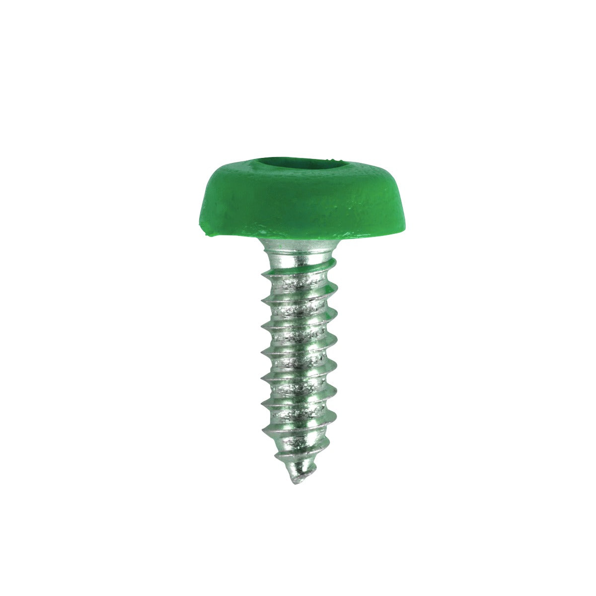 Sealey Numberplate Screws 4.8 x 18mm, Green - Pack of 50 PTNPG
