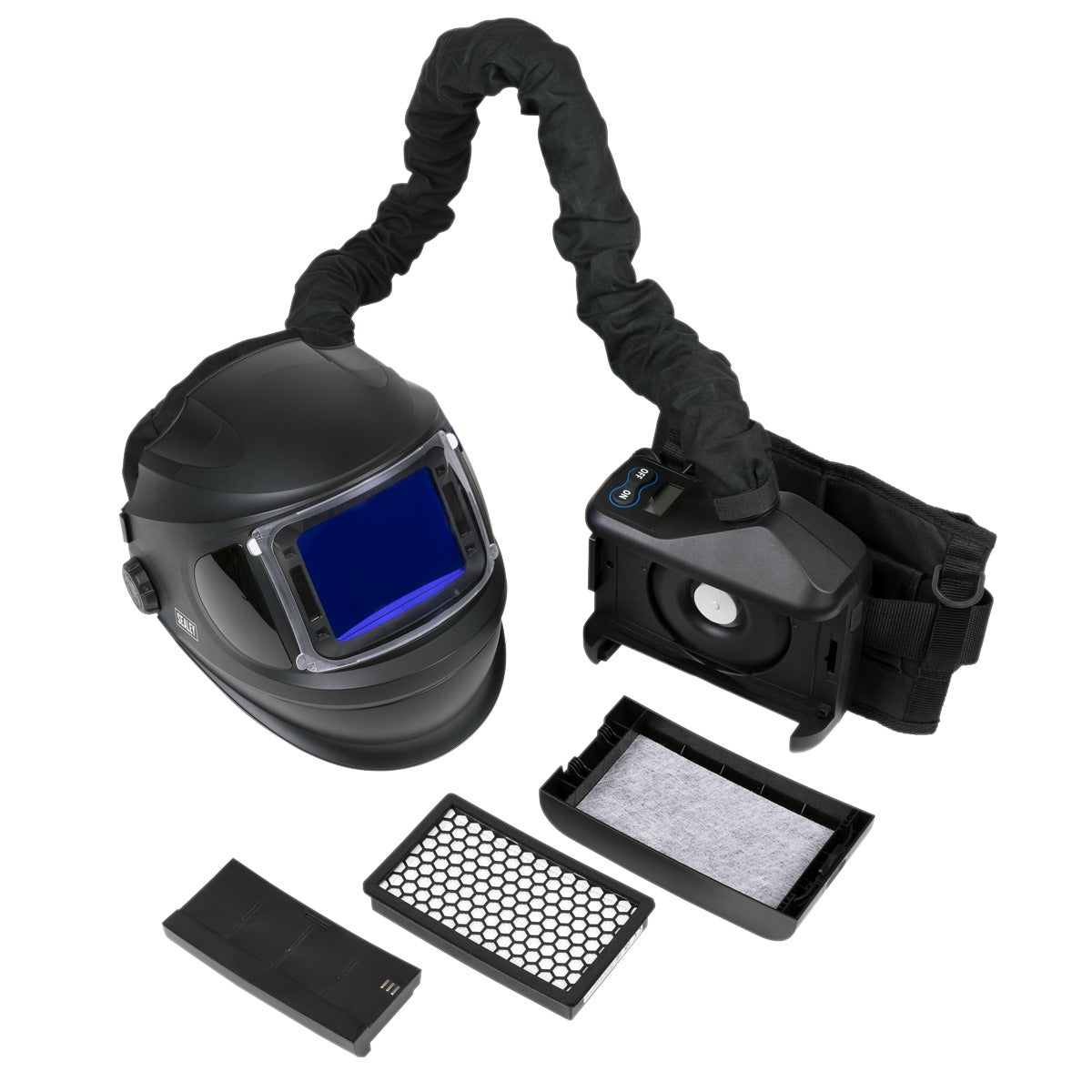 Sealey Auto Darkening Welding Helmet with TH3 Powered Air Purifying Respirator (PAPR) PWH618