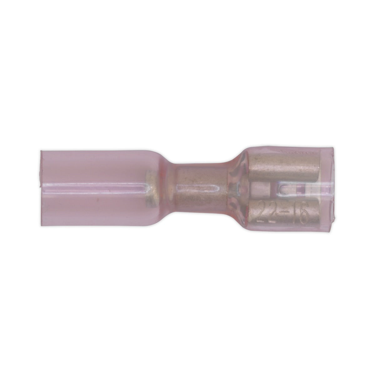 Sealey Heat Shrink Push-On Female Terminal 6.4mm, Red - Pack of 25 RTSPF25