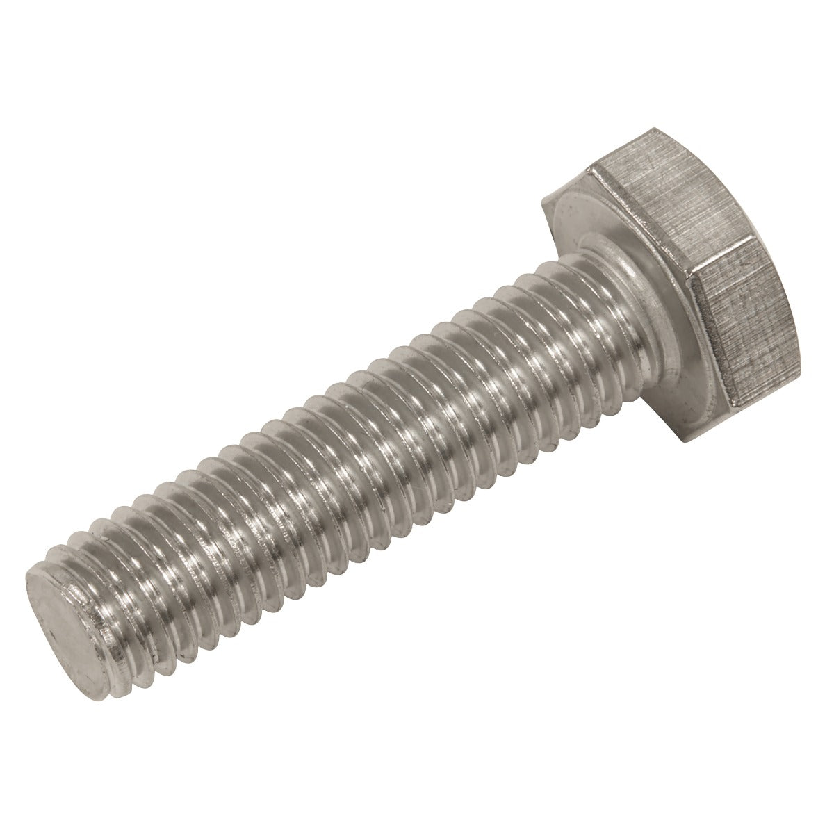 Sealey Stainless Steel Hex Head Set Screw DIN 933 - M10 X 40 A2 - Pack of 25 S1040