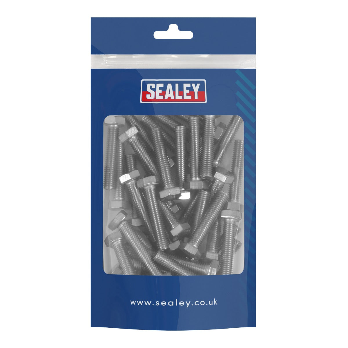 Sealey Stainless Steel Set Screw M8 x 1.25 Pitch, DIN 933 - Pack of 50 S840S