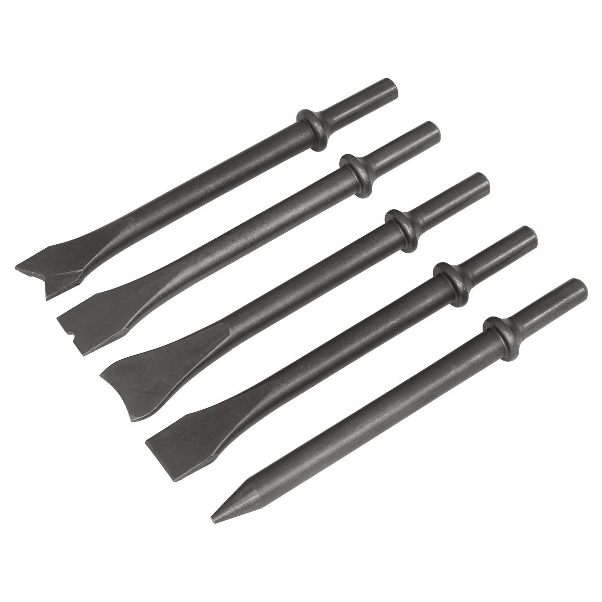 Sealey Air Hammer Chisel Set 170mm 5pc SA11C