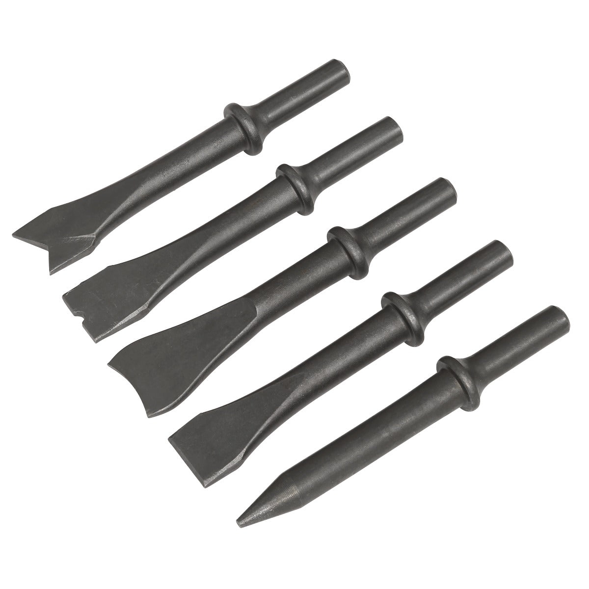 Sealey Air Hammer Chisel Set 120mm 5pc SA12C