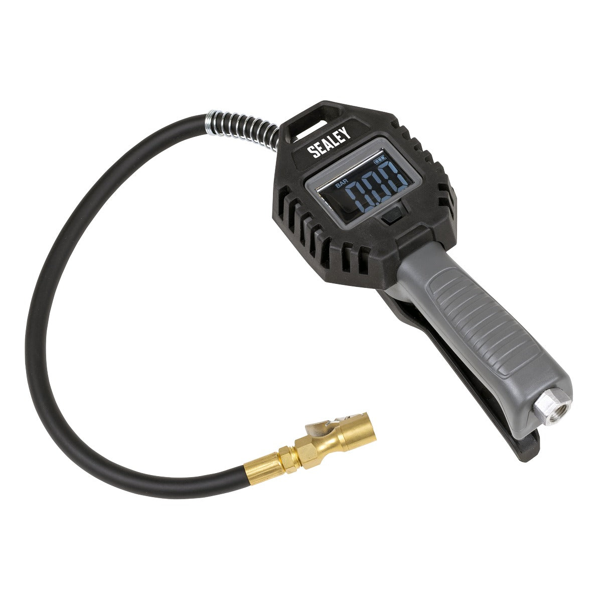 Sealey Digital Tyre Inflator with Clip on Connector & Rechargeable Digital Display SA500