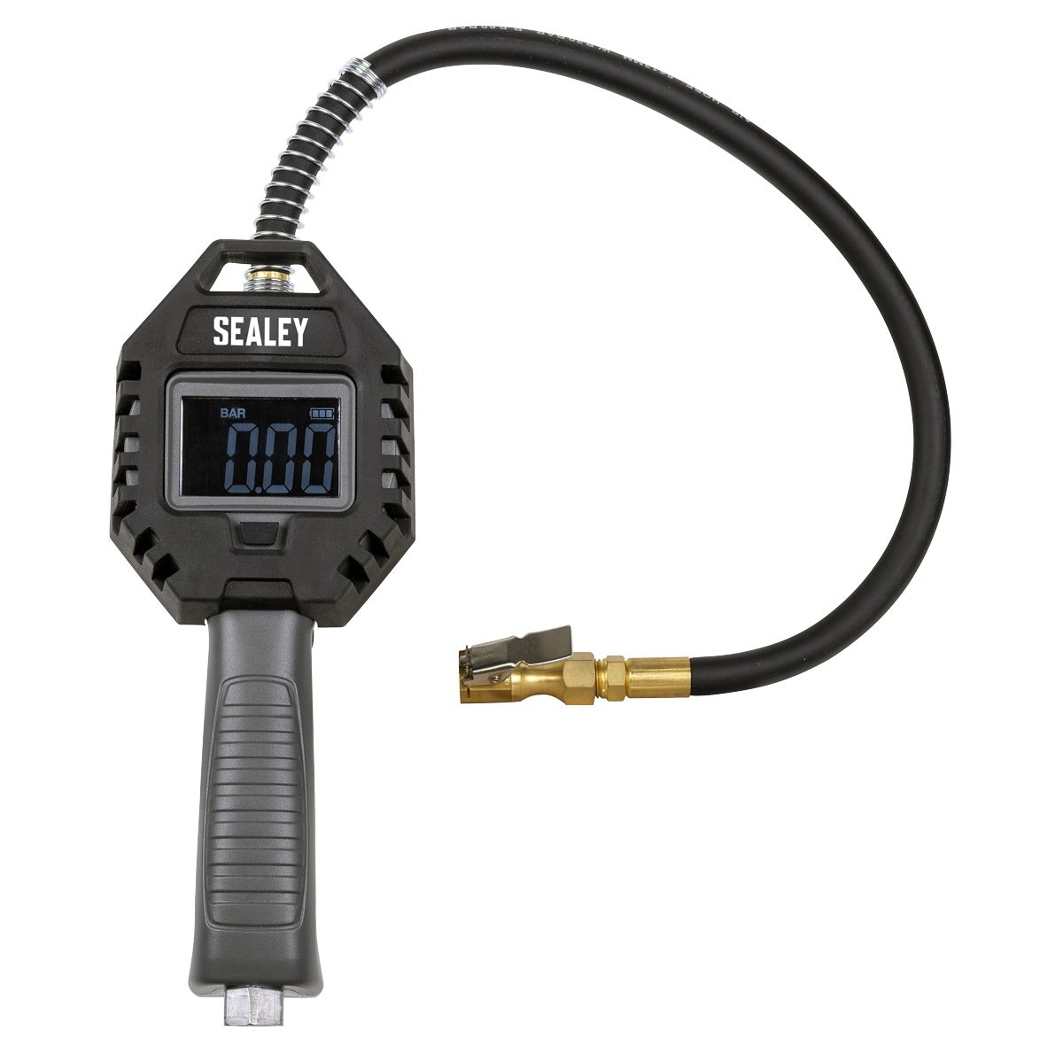 Sealey Digital Tyre Inflator with Clip on Connector & Rechargeable Digital Display SA500