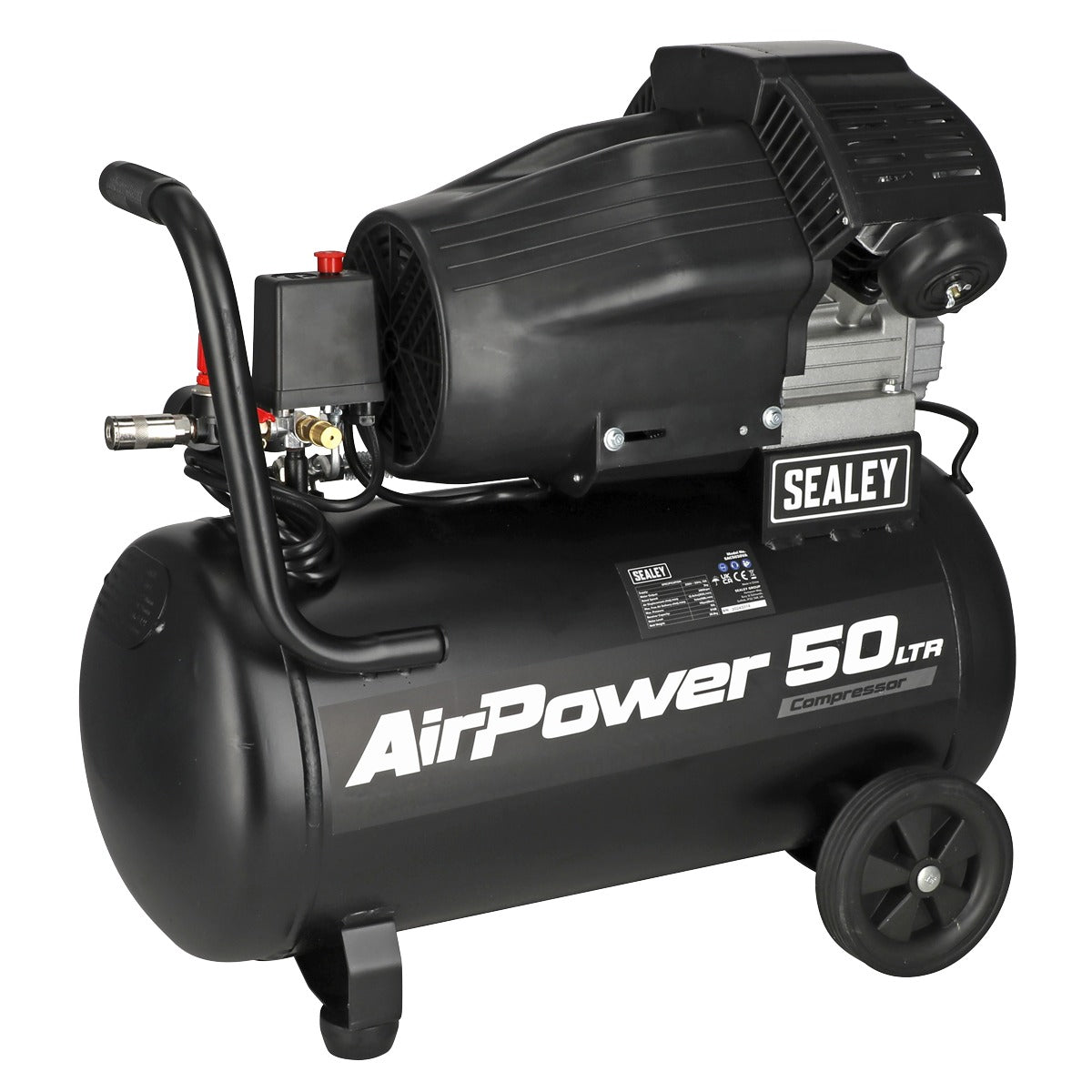 Sealey 50L V-Twin Direct Drive Air Compressor 3hp SAC5030VA