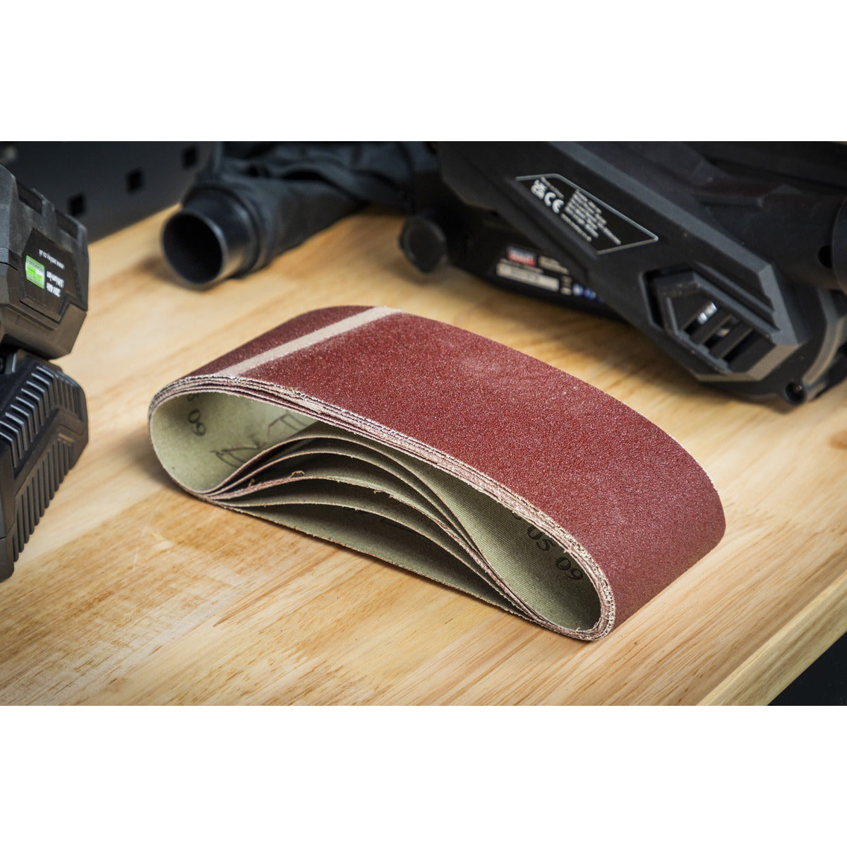 Sealey 76 x 457mm Sanding Belt 120Grit - Pack of 5 SB120457