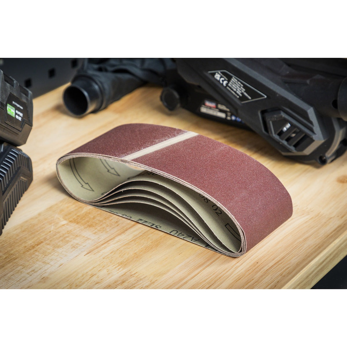 Sealey 76 x 457mm Sanding Belt 240Grit - Pack of 5 SB240457