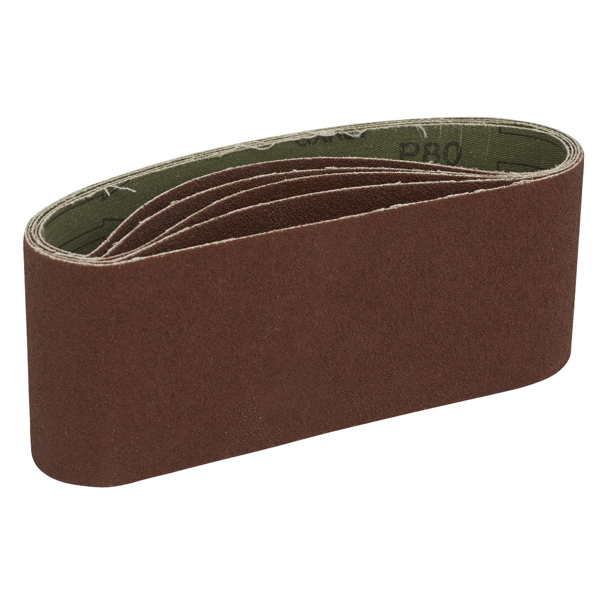 Sealey 76 x 457mm Sanding Belt 80Grit - Pack of 5 SB80457