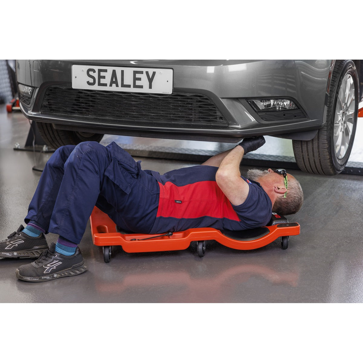 Sealey Composite Padded Creeper with 6 Wheels SCR80HD