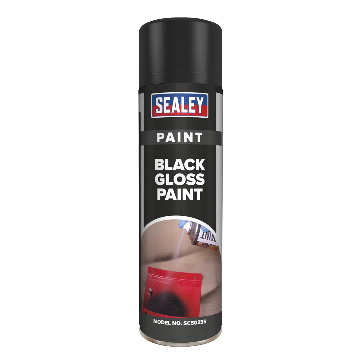 Sealey Gloss Paint 500ml - Black SCS025S
