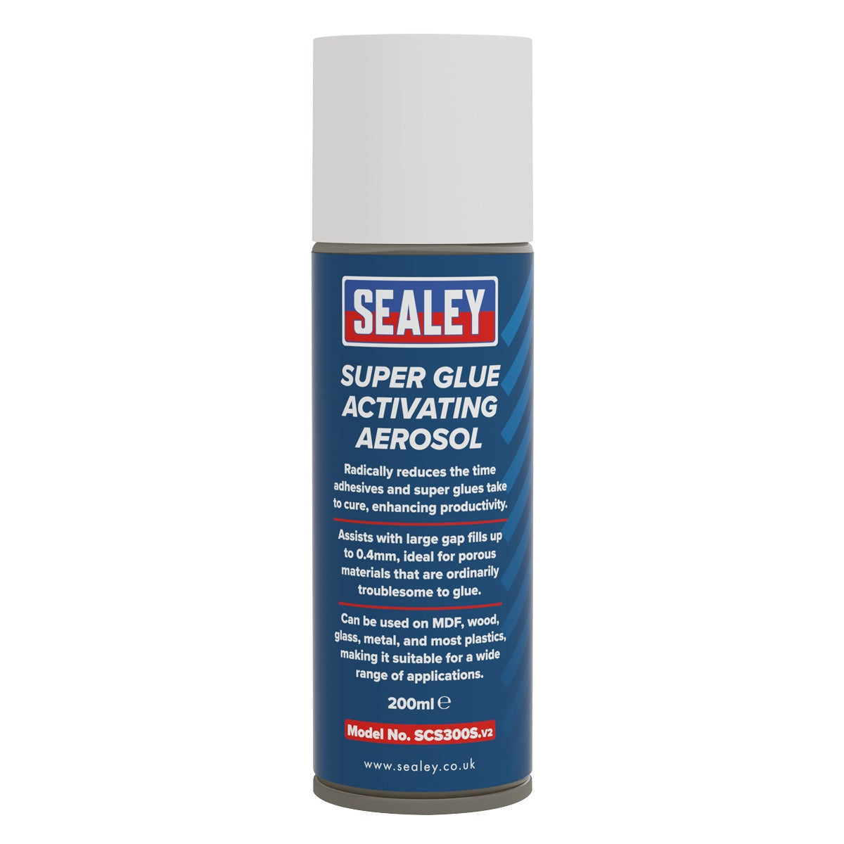 Sealey Super Glue Activating Aerosol 200ml SCS300S