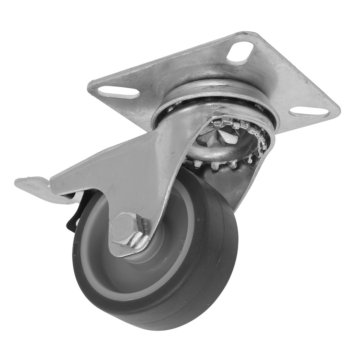 Sealey 50mm Castor Wheel with Swivel Plate & Total Lock SCW250SPLEM