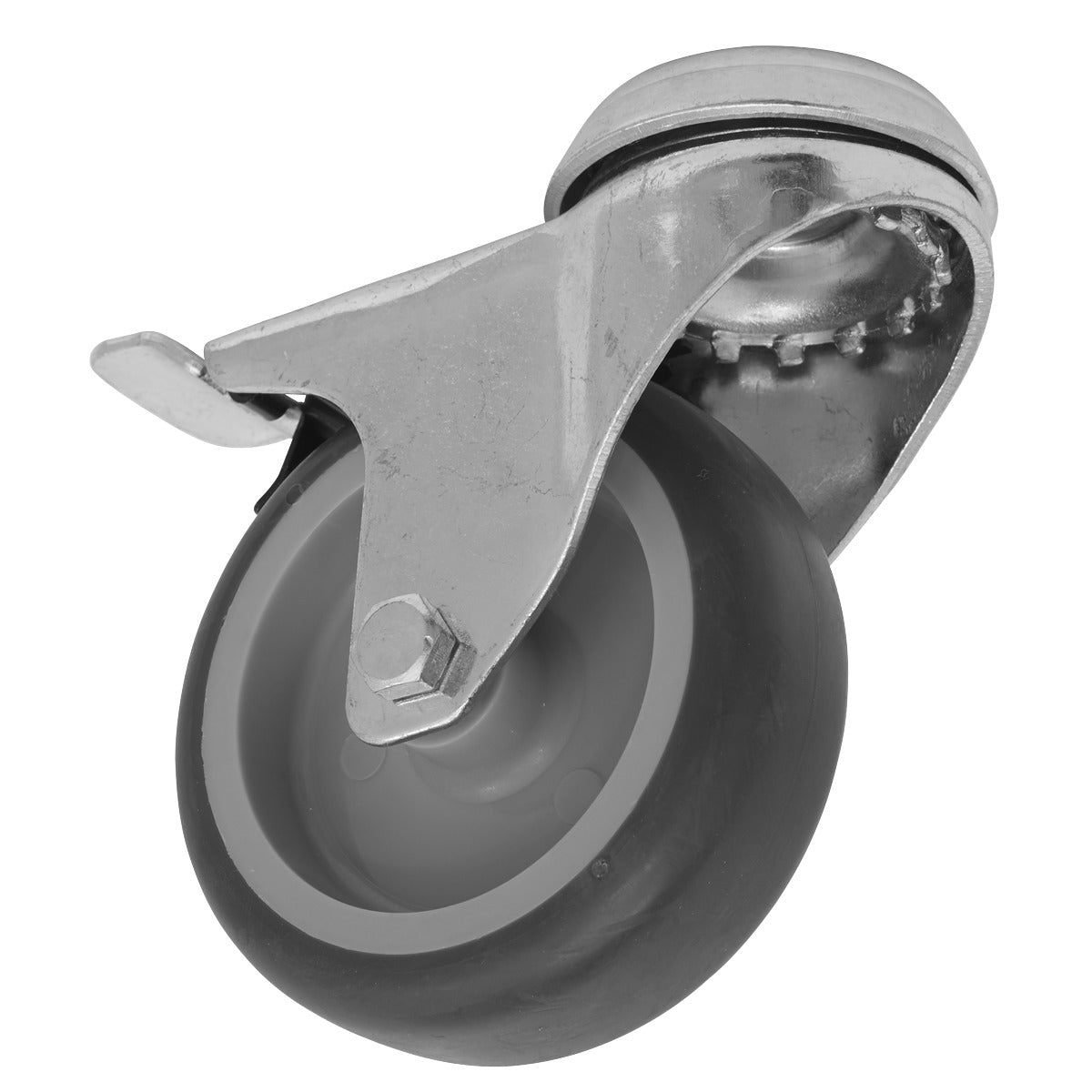 Sealey 75mm Castor Wheel with Bolt Hole & Total Lock SCW275SBLEM
