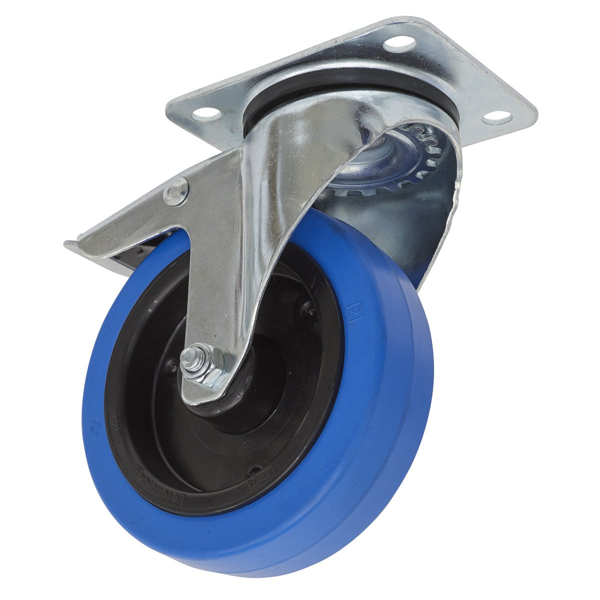 Sealey 125mm Castor Wheel with Swivel Plate & Total Lock SCW3125SPL