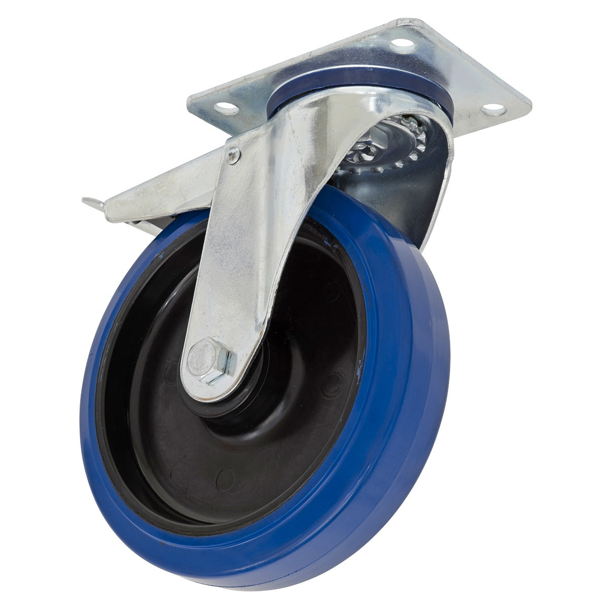 Sealey 160mm Castor Wheel with Swivel Plate & Total Lock SCW3160SPLEM