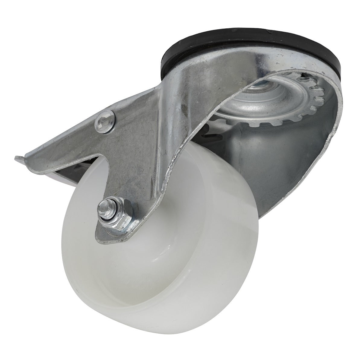 Sealey 80mm Castor Wheel with Swivel Bolt Hole & Total Lock SCW480SBL