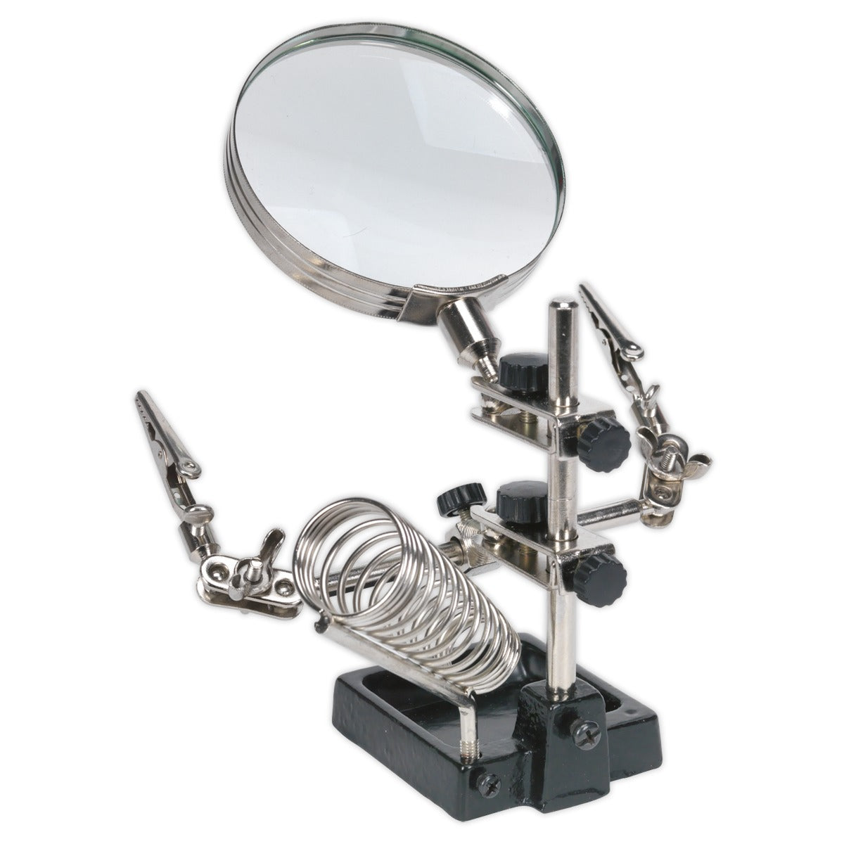 Sealey Mini Robot Soldering Stand with Magnifier & Iron Holder SD150H