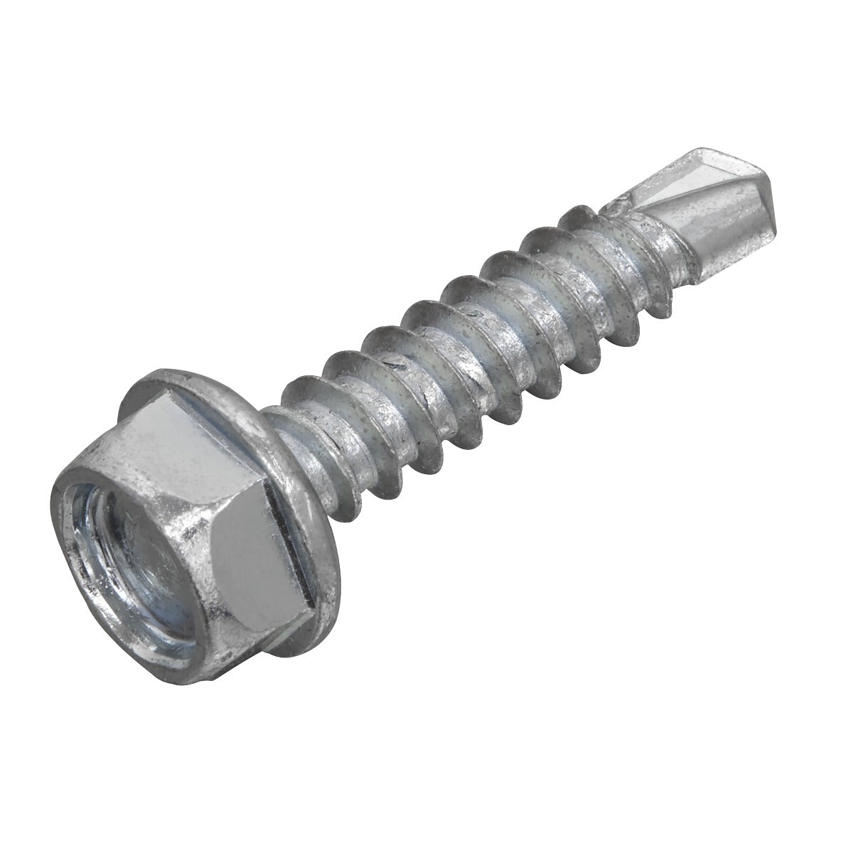 Sealey Zinc Plated Self-Drilling Hex Head Screw 4.2 x 19mm - Pack of 100 SDHX4219