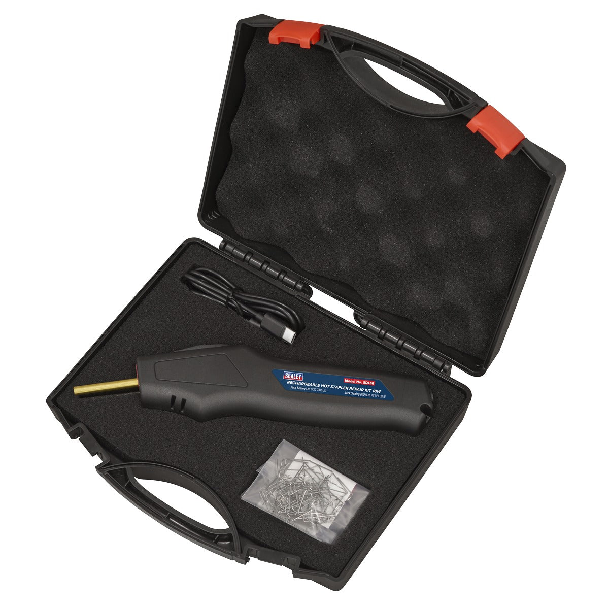 Sealey Rechargeable Hot Stapler Repair Kit 18W SDL16