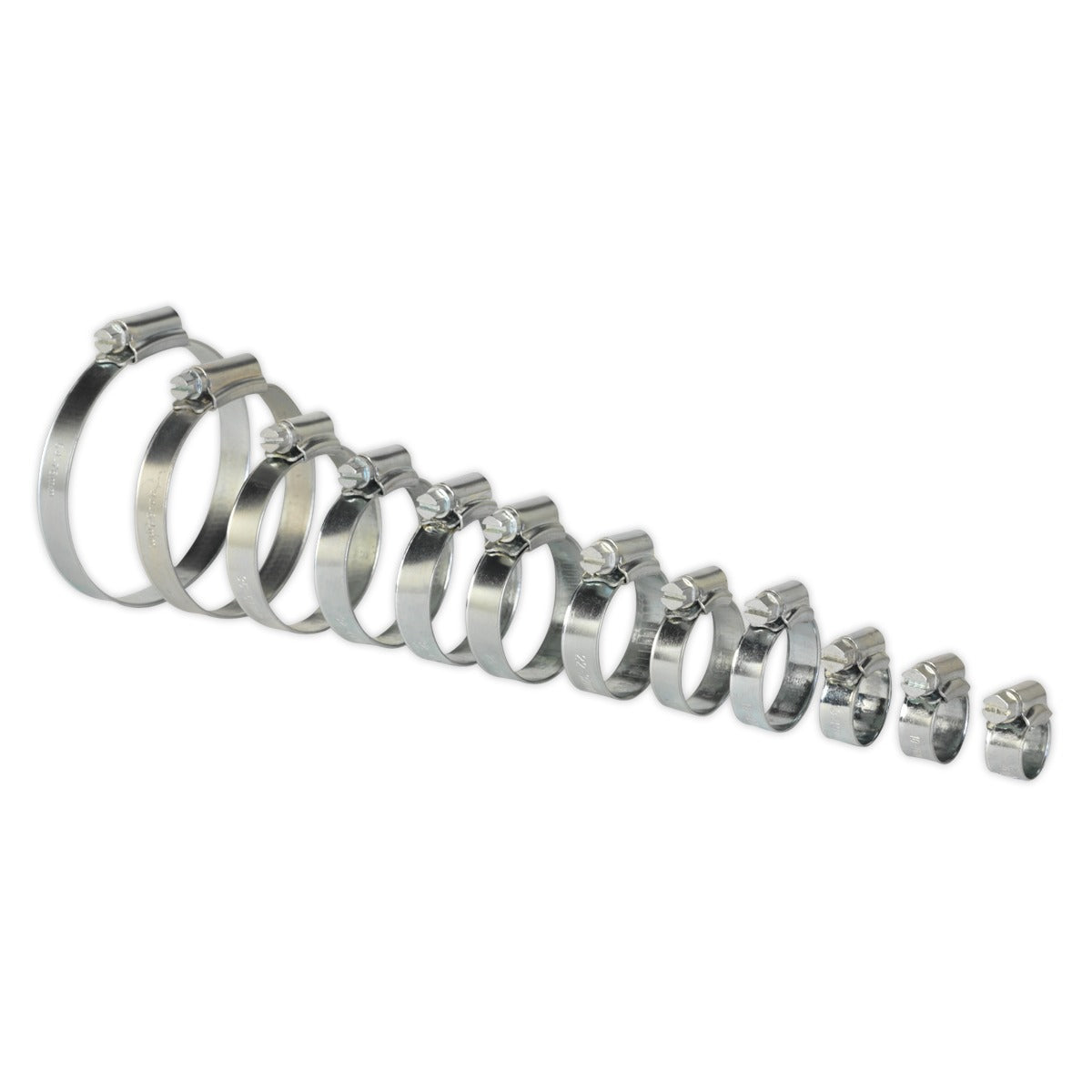 Sealey Zinc Plated Hose Clip Assortment 8-57mm 85pc SHCS3