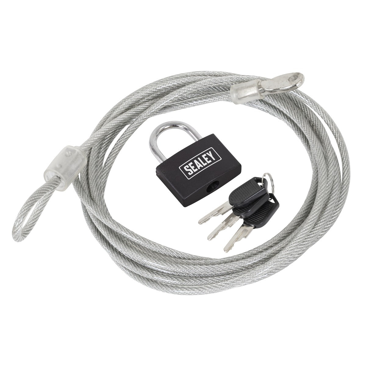 Sealey Motorcycle Cable Lock 3m SHGCL3