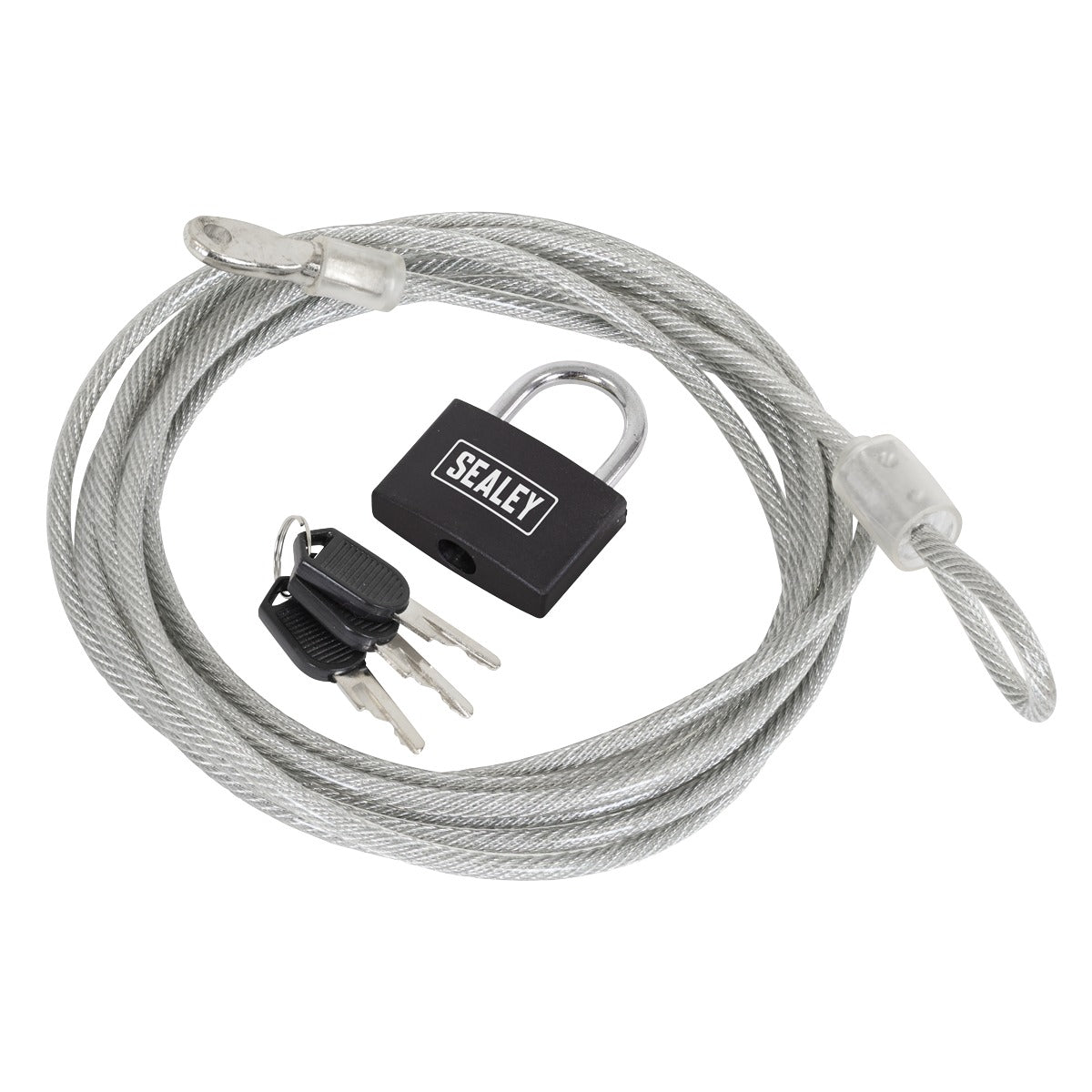 Sealey Motorcycle Cable Lock 3m SHGCL3