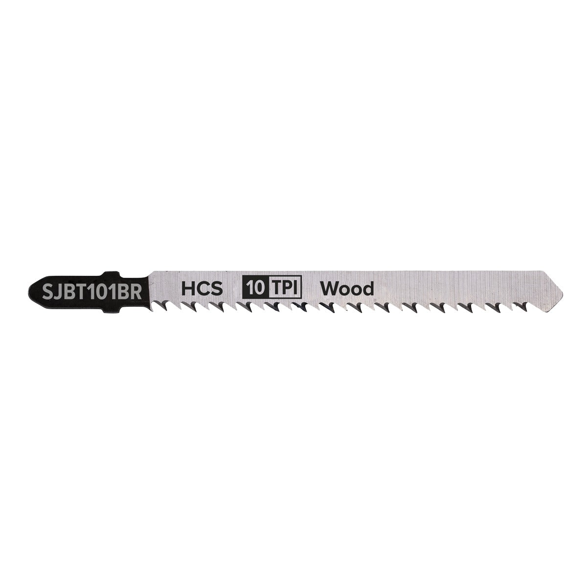 Sealey Jigsaw Blade for Hard Wood Downward Cut 100mm 10tpi - Pack of 5 SJBT101BR