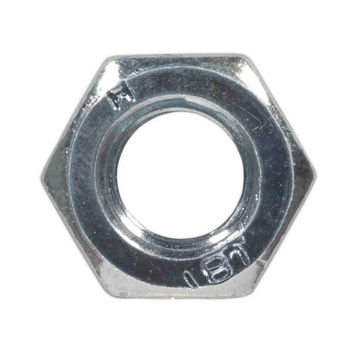 Sealey Zinc Plated Steel Nut M6, DIN 934 - Pack of 100 SN6