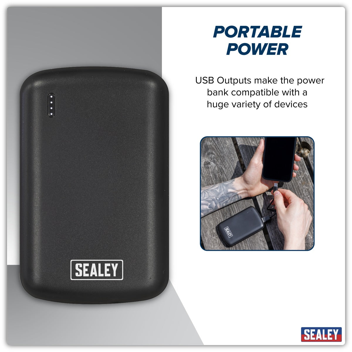 Sealey Portable Power Bank 10W 5000mAh SPB103
